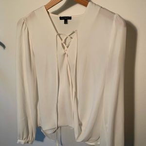 Lily Black White Blouse